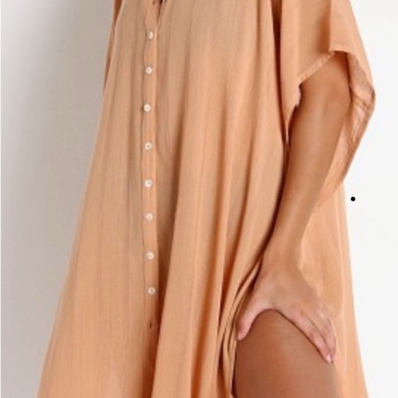 L Space
Anita Cover Up Toasted Chic Tan Button-Down - Picture 1 of 5